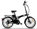 the one Bicicletta Elettrica Pieghevole A Pedalata Assistita 20' 250w Easy Matt Black, Nera Unisex adulto, no size